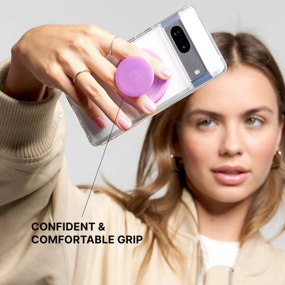 PopSockets Magnetic Phone Grip with MagSafe, Enamel Flamingo